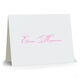 Elegant Script Folded Note Cards - Letterpress Image 3 of 3